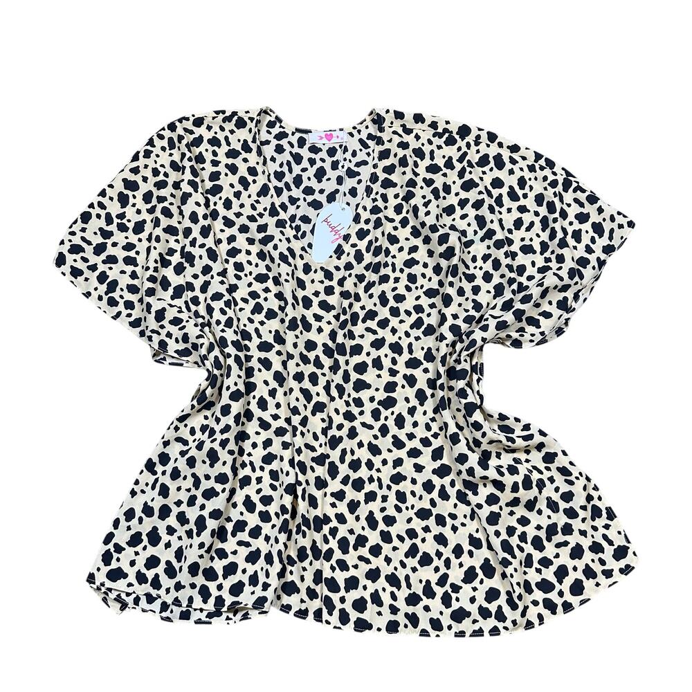 Buddy Love Leopard Print Swimsuit Cover Up NEW